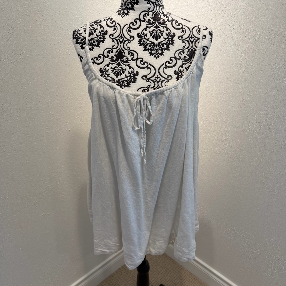 Free People Cotton-Linen Swim Coverup Swing Dress